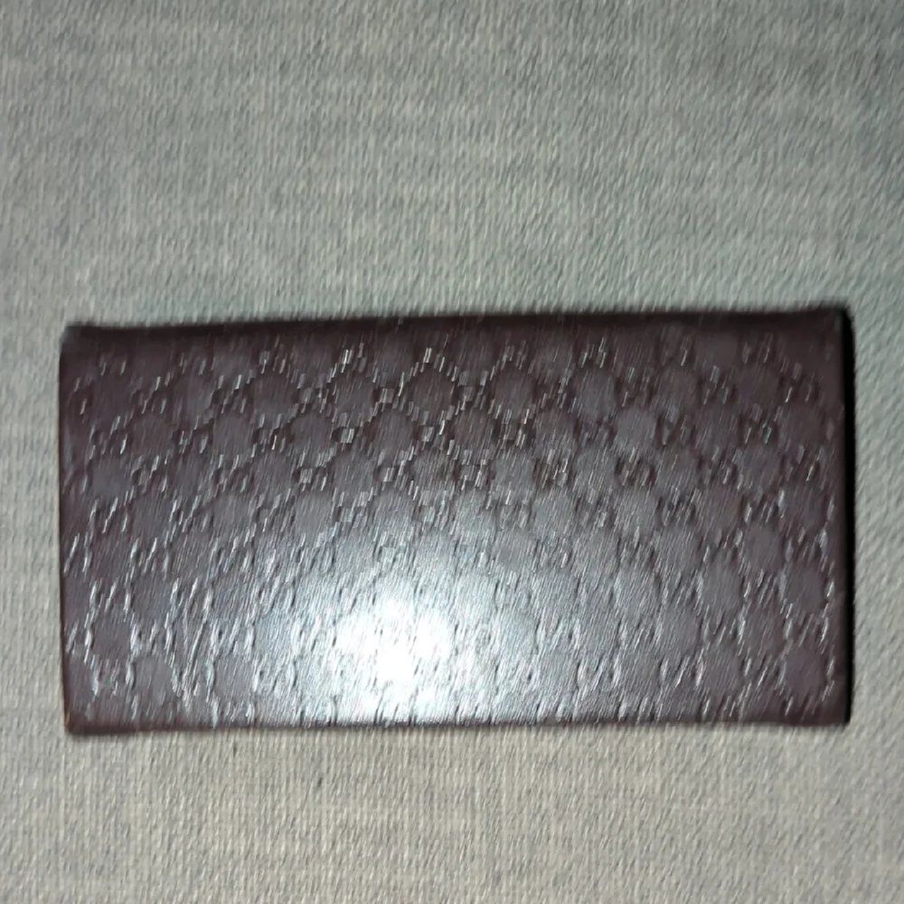 Gucci Dark Brown Embossed Sunglass Case